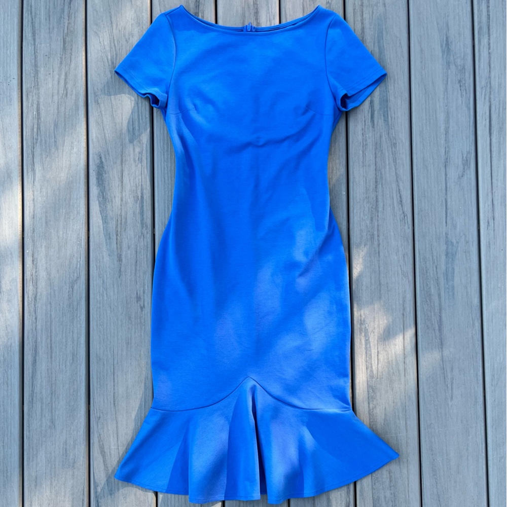 VfEmage/Vfshow; Vibrant Royal Blue; Fit & Flare; Mermaid Style; Midi Dress; S